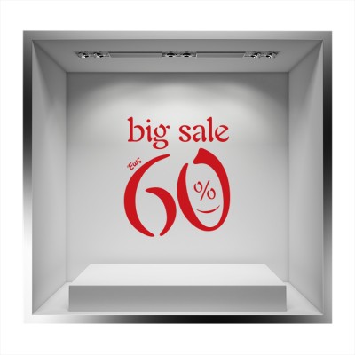 Houseart Big sales έως 60%, Εκπτωτικά, Αυτοκόλλητα βιτρίνας, 50 x 56 εκ.