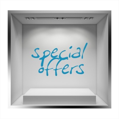 Χρωματιστά γράμματα Special offers Εκπτωτικά Αυτοκόλλητα βιτρίνας 25 x 42 cm (7408)