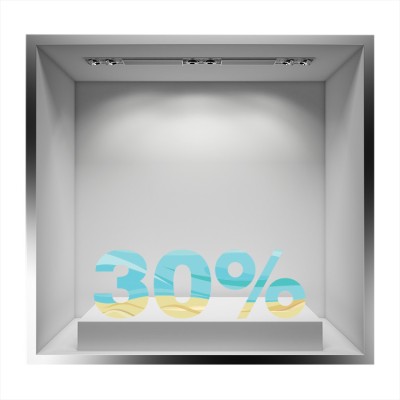 -30% Άνοιξη – Καλοκαίρι Αυτοκόλλητα βιτρίνας 20 x 62 cm (7412)