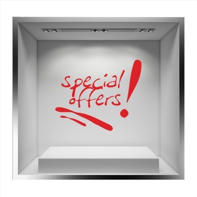 Special offers Εκπτωτικά Αυτοκόλλητα βιτρίνας 33 x 40 cm (7407)