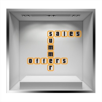 Διακόσμηση παιδικού δωματίου House Art - ΣΗΜΑΝΤΙΚΟ: Σε περίπτωση διαφοράς τιμής από το κατάστημα ισχύει παντα και μόνο η τιμή του καταστήματος Summer Sales Scrubble, Άνοιξη - Καλοκαίρι, Αυτοκόλλητα