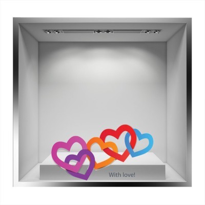 Διακόσμηση παιδικού δωματίου House Art - ΣΗΜΑΝΤΙΚΟ: Σε περίπτωση διαφοράς τιμής από το κατάστημα ισχύει παντα και μόνο η τιμή του καταστήματος \'\'With love\'\', Valentines Day, Αυτοκόλλητα βιτρίνας