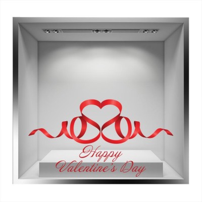 Happy valentines Day Valentines Day Αυτοκόλλητα βιτρίνας 46 x 80 cm (8363)