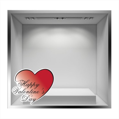 Houseart Love Letter, Valentines Day, Αυτοκόλλητα βιτρίνας, 45 x 39 εκ.