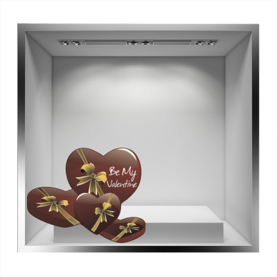 Διακόσμηση παιδικού δωματίου House Art - ΣΗΜΑΝΤΙΚΟ: Σε περίπτωση διαφοράς τιμής από το κατάστημα ισχύει παντα και μόνο η τιμή του καταστήματος Chocolate Hearts, Valentines Day, Αυτοκόλλητα βιτρίνας,