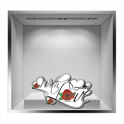 Διακόσμηση παιδικού δωματίου House Art - ΣΗΜΑΝΤΙΚΟ: Σε περίπτωση διαφοράς τιμής από το κατάστημα ισχύει παντα και μόνο η τιμή του καταστήματος Με αγάπη, Valentines Day, Αυτοκόλλητα βιτρίνας, 70 x 40