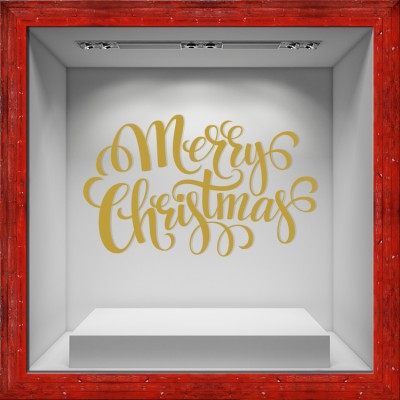 Houseart Noël Doré, Χριστουγεννιάτικα, Αυτοκόλλητα βιτρίνας, 80 x 50 εκ.