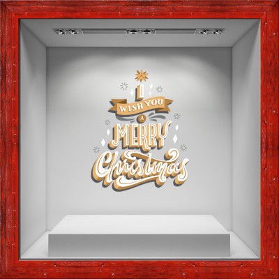 Houseart - ΣΗΜΑΝΤΙΚΟ: Σε περίπτωση διαφοράς τιμής από το κατάστημα ισχύει παντα και μόνο η τιμή του καταστήματος 3D - I Wish You a Merry Christmas, Χριστουγεννιάτικα, Α
