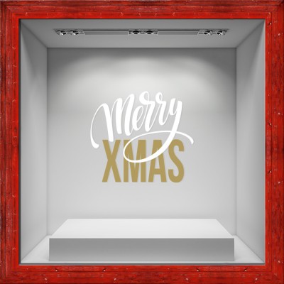 Xmas, Χριστουγεννιάτικα, Αυτοκόλλητα βιτρίνας, 75 x 66 εκ. (55108)