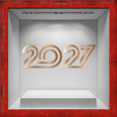 Rose Gold 2027, Χριστουγεννιάτικα, Αυτοκόλλητα βιτρίνας