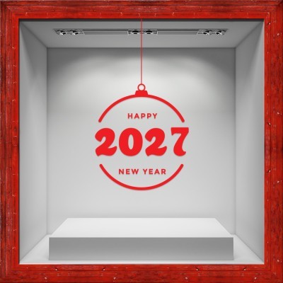 Happy New Year - 2027, Χριστουγεννιάτικα, Αυτοκόλλητα β