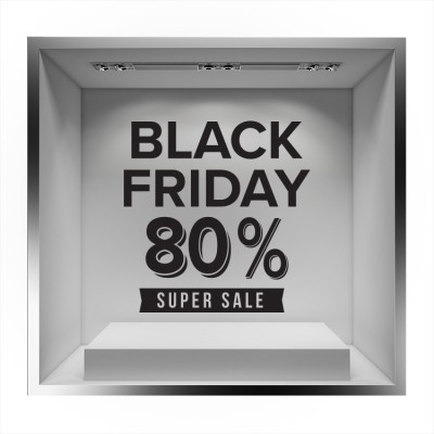 Black Friday Super Sale Εκπτωτικά Αυτοκόλλητα βιτρίνας 51 x 50 cm (20642)