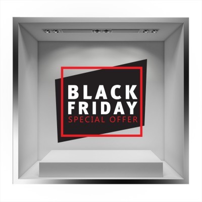 Black Friday Special Offer Εκπτωτικά Αυτοκόλλητα βιτρίνας 45 x 50 cm (20645)