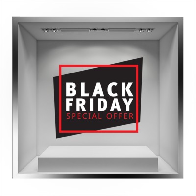 Houseart Black Friday Special Offer, Εκπτωτικά, Αυτοκόλλητα βιτρίνας, 50 x 45 εκ.