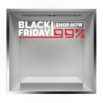 Black Friday offer, Εκπτωτικά, Αυτοκόλλητα βιτρίνας, 80
