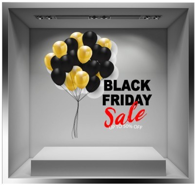 Sale Black friday Εκπτωτικά Αυτοκόλλητα βιτρίνας 50 x 50 cm (36555)