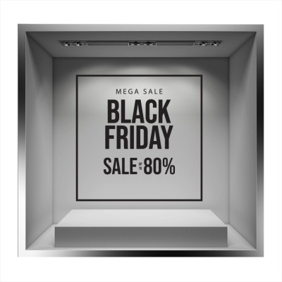 Houseart Mega Sale, Εκπτωτικά, Αυτοκόλλητα βιτρίνας, 50 x 50 εκ.