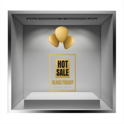 Hot Sale, Εκπτωτικά, Αυτοκόλλητα βιτρίνας, 50 x 119 εκ.