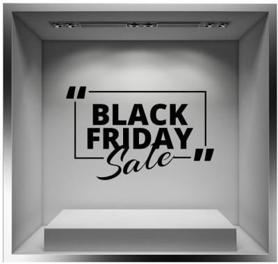 Houseart Sale Black Friday Box, Εκπτωτικά, Αυτοκόλλητα βιτρίνας, 80 x 50 εκ.
