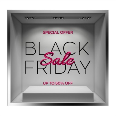 Houseart Special Offer Sale, Εκπτωτικά, Αυτοκόλλητα βιτρίνας, 60 x 49 εκ.