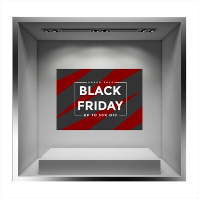 Super Sale Black Friday Εκπτωτικά Αυτοκόλλητα βιτρίνας 57 x 80 cm (36595)