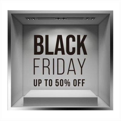Black Friday Up To 50% Εκπτωτικά Αυτοκόλλητα βιτρίνας 48 x 50 cm (36597)