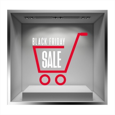 Shopping Sale, Εκπτωτικά, Αυτοκόλλητα βιτρίνας, 50 x 47 εκ.