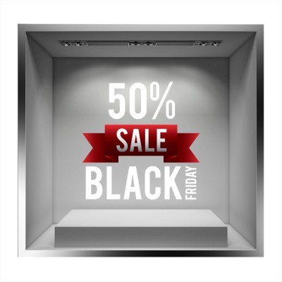 50% Black Friday Sale Εκπτωτικά Αυτοκόλλητα βιτρίνας 50 x 50 cm (36606)