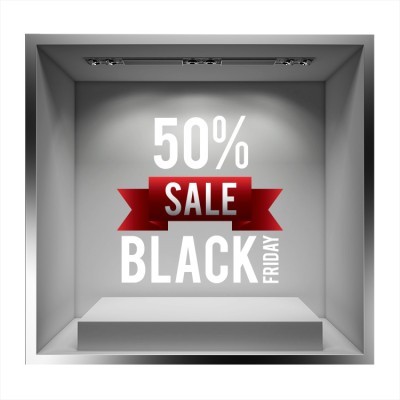 Houseart 50% Black Friday Sale, Εκπτωτικά, Αυτοκόλλητα βιτρίνας, 50 x 50 εκ.