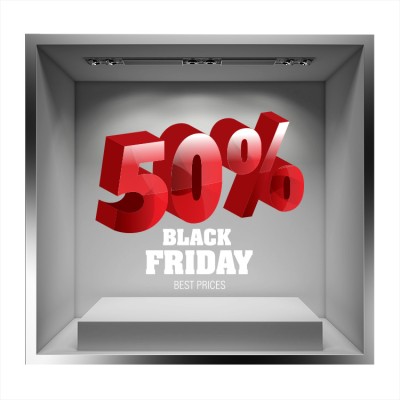 Houseart Best Prices Black Friday, Εκπτωτικά, Αυτοκόλλητα βιτρίνας, 50 x 42 εκ.