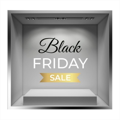 Black Friday Gold Sale, Εκπτωτικά, Αυτοκόλλητα βιτρίνας