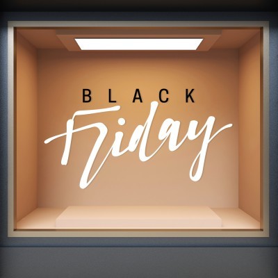 Black Friday, Εκπτωτικά, Αυτοκόλλητα βιτρίνας, 60 x 31 εκ. 49873