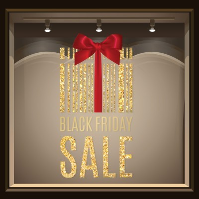 Black Friday Sale, Εκπτωτικά, Αυτοκόλλητα βιτρίνας, 80 x 160 εκ. 49875