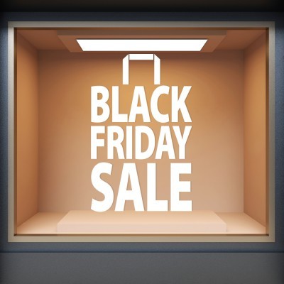 Black Friday Sale, Εκπτωτικά, Αυτοκόλλητα βιτρίνας, 60 x 93 εκ. 49877