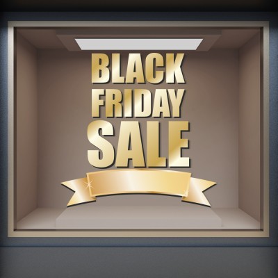 Black Friday Sale Εκπτωτικά Αυτοκόλλητα βιτρίνας 60 x 59 εκ. (49878)
