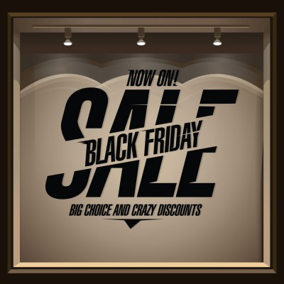 Now On Sale, Εκπτωτικά, Αυτοκόλλητα βιτρίνας, 60 x 50 ε