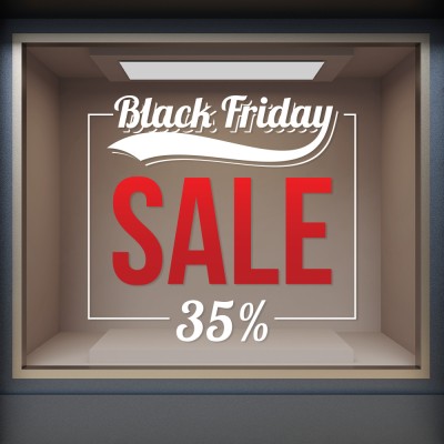 Εκπτώσεις Black Friday, Εκπτωτικά, Αυτοκόλλητα βιτρίνας