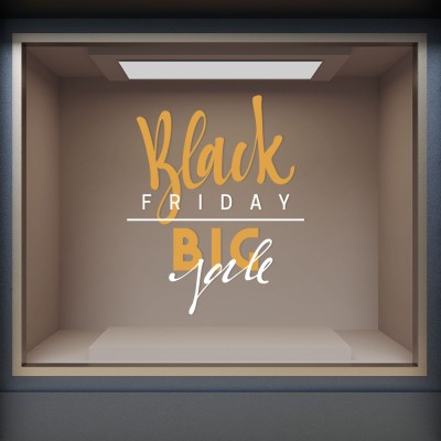 Black Friday Big You Εκπτωτικά Αυτοκόλλητα βιτρίνας 100 x 123 εκ. (50026)