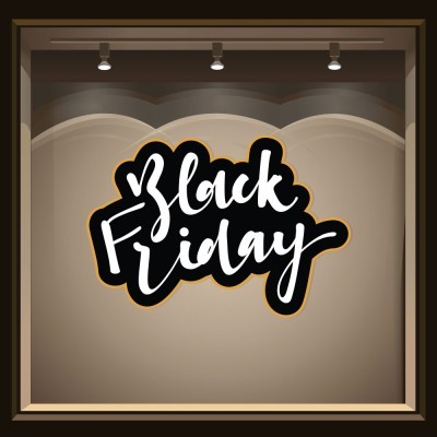 Black Friday Εκπτωτικά Αυτοκόλλητα βιτρίνας 100 x 71 εκ. (50028)