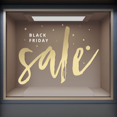 Black Friday Sale, Εκπτωτικά, Αυτοκόλλητα βιτρίνας, 100 x 75 εκ.