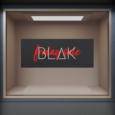 Friday Sale, Εκπτωτικά, Αυτοκόλλητα βιτρίνας, 100 x 40 εκ.