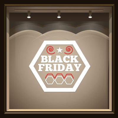 Happy Black Friday, Εκπτωτικά, Αυτοκόλλητα βιτρίνας, 50