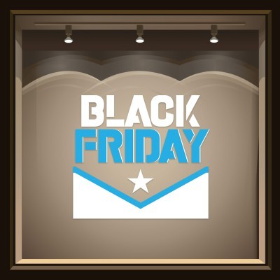 Star Friday, Εκπτωτικά, Αυτοκόλλητα βιτρίνας, 50 x 47 εκ.