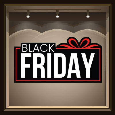 Houseart Friday\'s Gift, Εκπτωτικά, Αυτοκόλλητα βιτρίνας, 60 x 31 εκ.