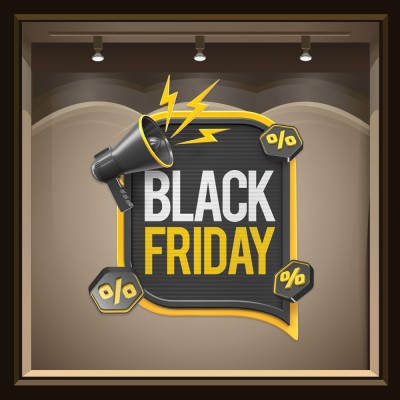 Houseart - ΣΗΜΑΝΤΙΚΟ: Σε περίπτωση διαφοράς τιμής από το κατάστημα ισχύει παντα και μόνο η τιμή του καταστήματος It\'s Black Friday, Εκπτωτικά, Αυτοκόλλητα βιτρίνας, 50