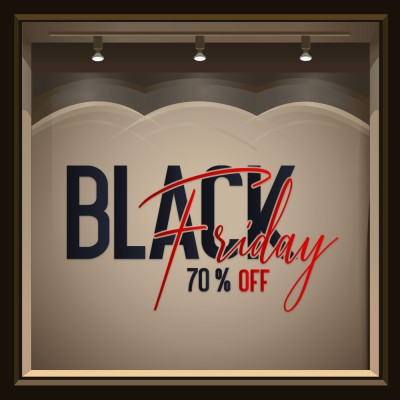 70% Off, Εκπτωτικά, Αυτοκόλλητα βιτρίνας, 60 x 32 εκ.