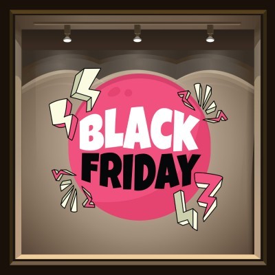 Houseart - ΣΗΜΑΝΤΙΚΟ: Σε περίπτωση διαφοράς τιμής από το κατάστημα ισχύει παντα και μόνο η τιμή του καταστήματος Black Friday Thunders, Εκπτωτικά, Αυτοκόλλητα βιτρίνας,