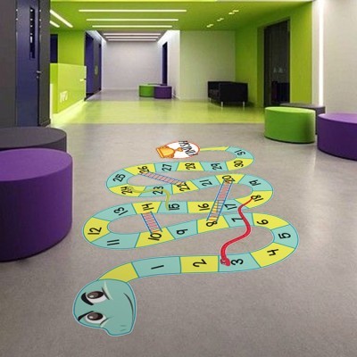 Διακόσμηση παιδικού δωματίου House Art - ΣΗΜΑΝΤΙΚΟ: Σε περίπτωση διαφοράς τιμής από το κατάστημα ισχύει παντα και μόνο η τιμή του καταστήματος Φιδάκι 3, Κλασικά Παιχνίδια, Αυτοκόλλητα δαπεδου, 387 x