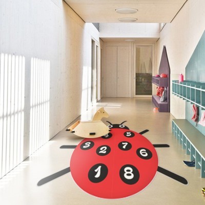 Διακόσμηση παιδικού δωματίου House Art - ΣΗΜΑΝΤΙΚΟ: Σε περίπτωση διαφοράς τιμής από το κατάστημα ισχύει παντα και μόνο η τιμή του καταστήματος Πασχαλίτσα, Κουτσό, Αυτοκόλλητα δαπεδου, 200 x 190 εκ.