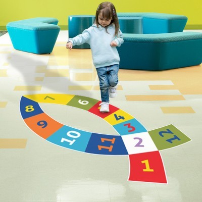 Houseart Ψάρι με αριθμούς, Κουτσό, Αυτοκόλλητα δαπεδου, 98 x 220 εκ.